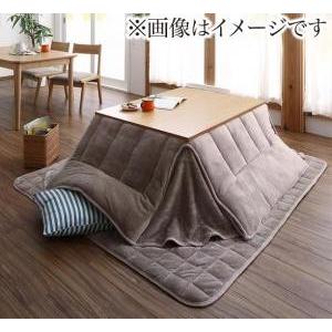 マイクロファイバーフランネル防ダニ省スペースこたつ掛け・敷き布団2点セット すっきりタイプ 4尺長方形(80×120cm)天板対応 | 