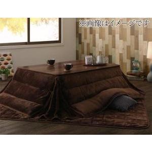 マイクロファイバーフランネル防ダニ省スペースこたつ掛け・敷き布団2点セット もっとボリュームタイプ 4尺長方形(80×120cm)天板対応 | 