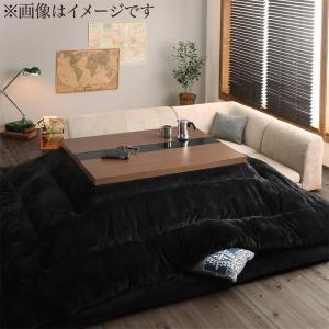 ふんわりなめらか防ダニフランネル 「ダブルで暖か」こたつ掛け敷き布団2点セット　6尺長方形(90×180cm)天板対応 | 