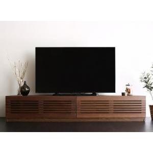 完成品 ルーバーデザインテレビボード 幅180cm テレビ台 ローボード テレビラック Suare スアレ 天然木 TV台 | 