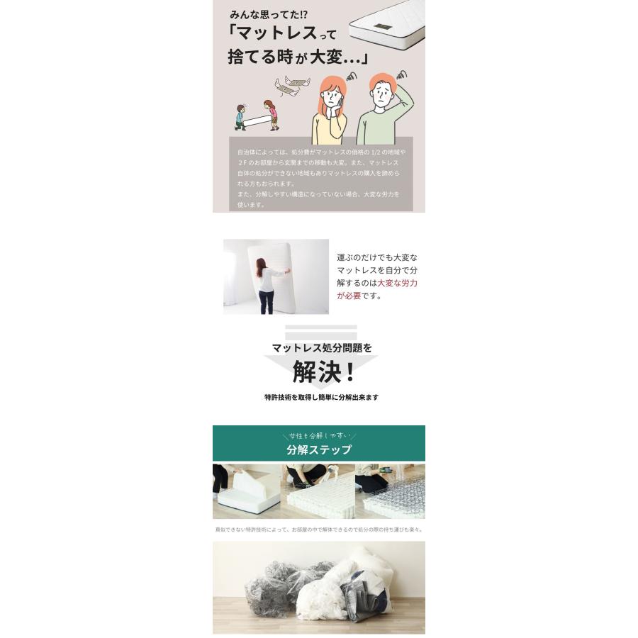 夜香スタンダード2  国産マット S シングル マットレス 日本製 ポケットコイルマットレス 寝具 シンプル |  | 02