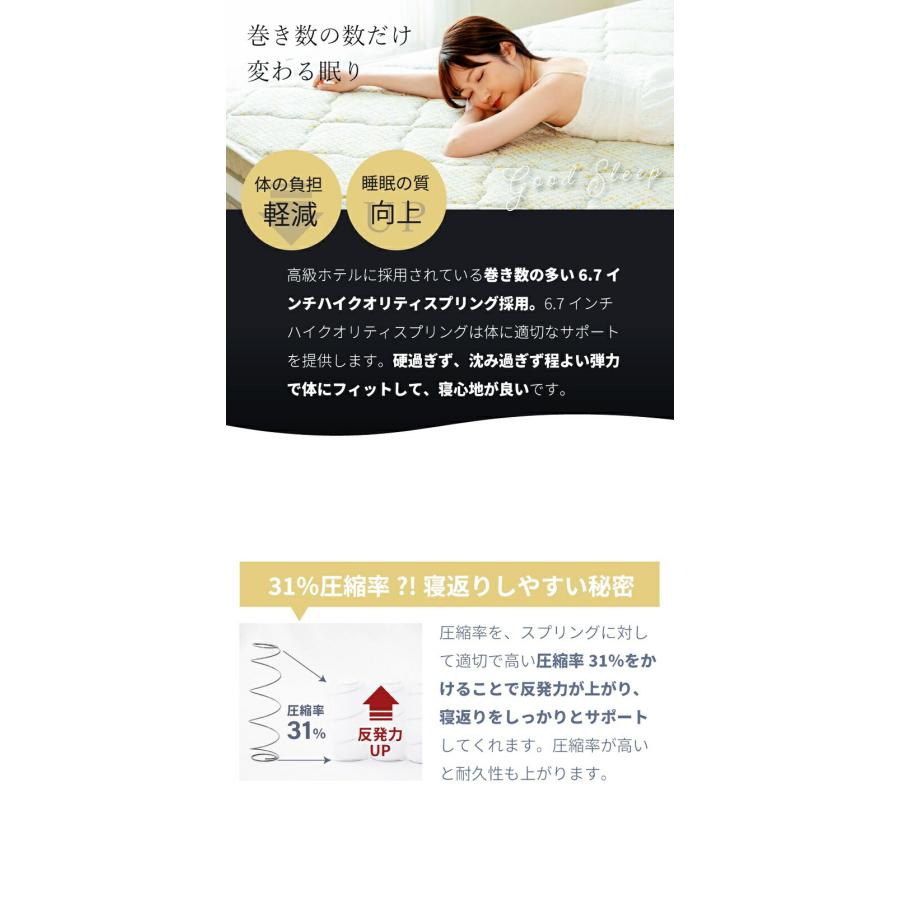 日本製 マットレス シングルサイズ ポケットコイル 咲夜レアルフィット マットレス単品 国産 フィット ジャスト キープ マットレスのみ イエロー オレンジ | ブランド登録なし | 05