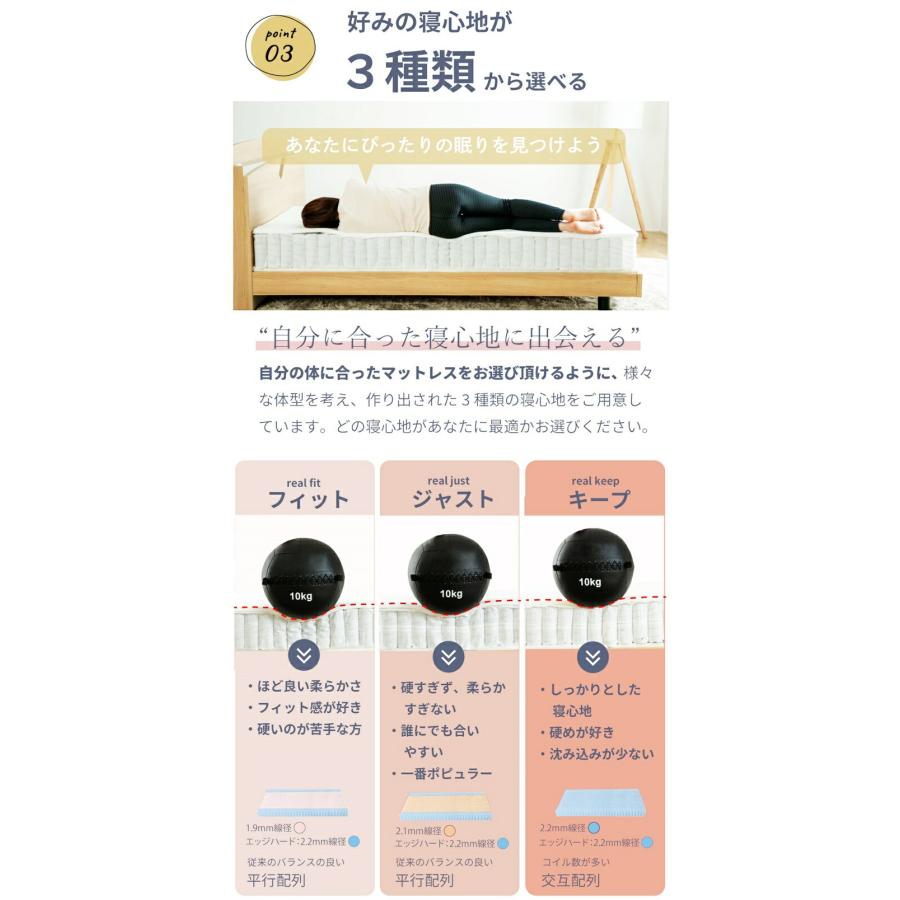 日本製 マットレス シングルサイズ ポケットコイル 咲夜レアルフィット マットレス単品 国産 フィット ジャスト キープ マットレスのみ イエロー オレンジ | ブランド登録なし | 06