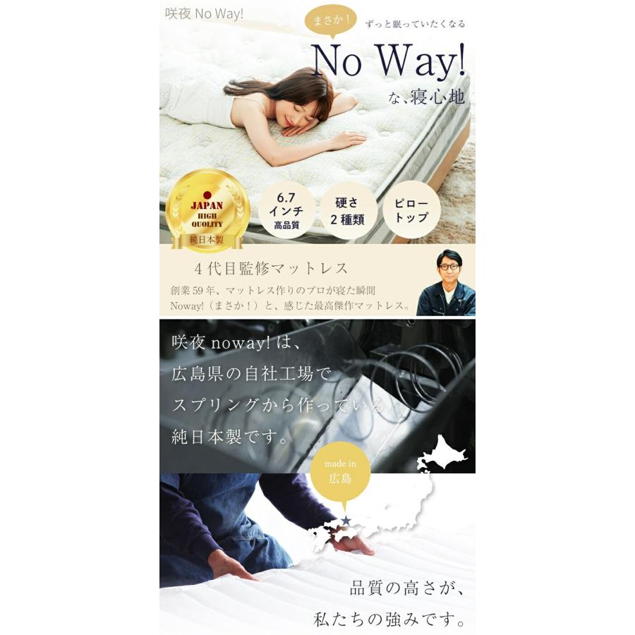 マットレス セミダブルサイズ キープ（ハード）日本製 ポケットコイル マットレス単品 極厚ピロートップ 高弾性ウレタン 国産 おしゃれ イエロー/オレンジ | ブランド登録なし | 03