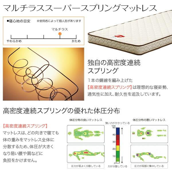 宮、照明、コンセント付きフロアベッド【フロース-FLOS-（シングル）】（マルチラススーパースプリングマットレス付き） |  | 05