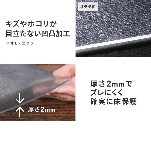 WALLインテリアテレビスタンド V2 CASTER/V5/A2対応 キャスターモデル用床保護マット スクエアタイプ(Lサイズ) テレビ台  キズ防止オプション EQUALSイコールズ | EQUALS | 08