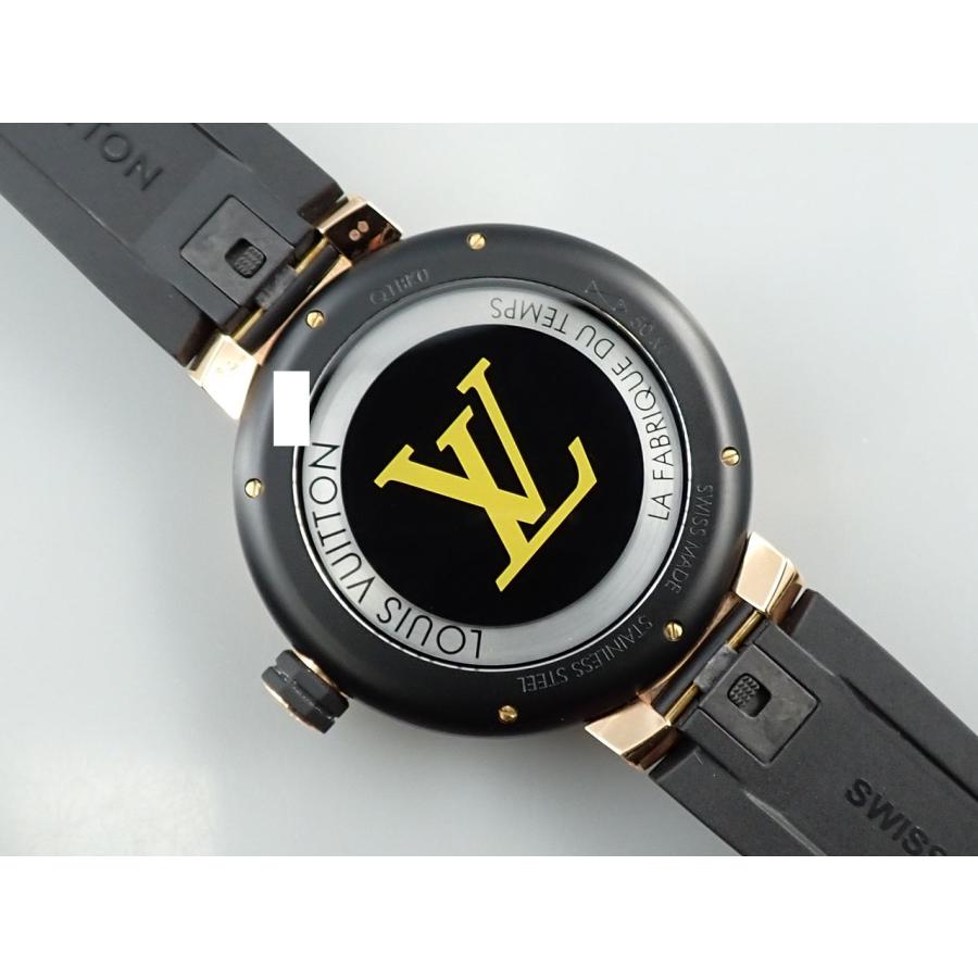 ルイヴィトン タンブール ワールドタイム ランウェイ ユニバーサル ジャーニー Ref.Q1BK0 SS×BLACK PVD/18KPG シルバー文字盤 | LOUIS VUITTON | 06
