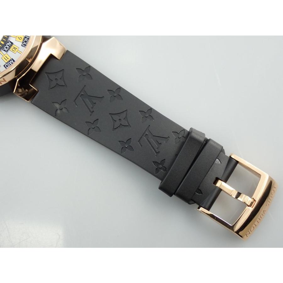 ルイヴィトン タンブール ワールドタイム ランウェイ ユニバーサル ジャーニー Ref.Q1BK0 SS×BLACK PVD/18KPG シルバー文字盤 | LOUIS VUITTON | 07