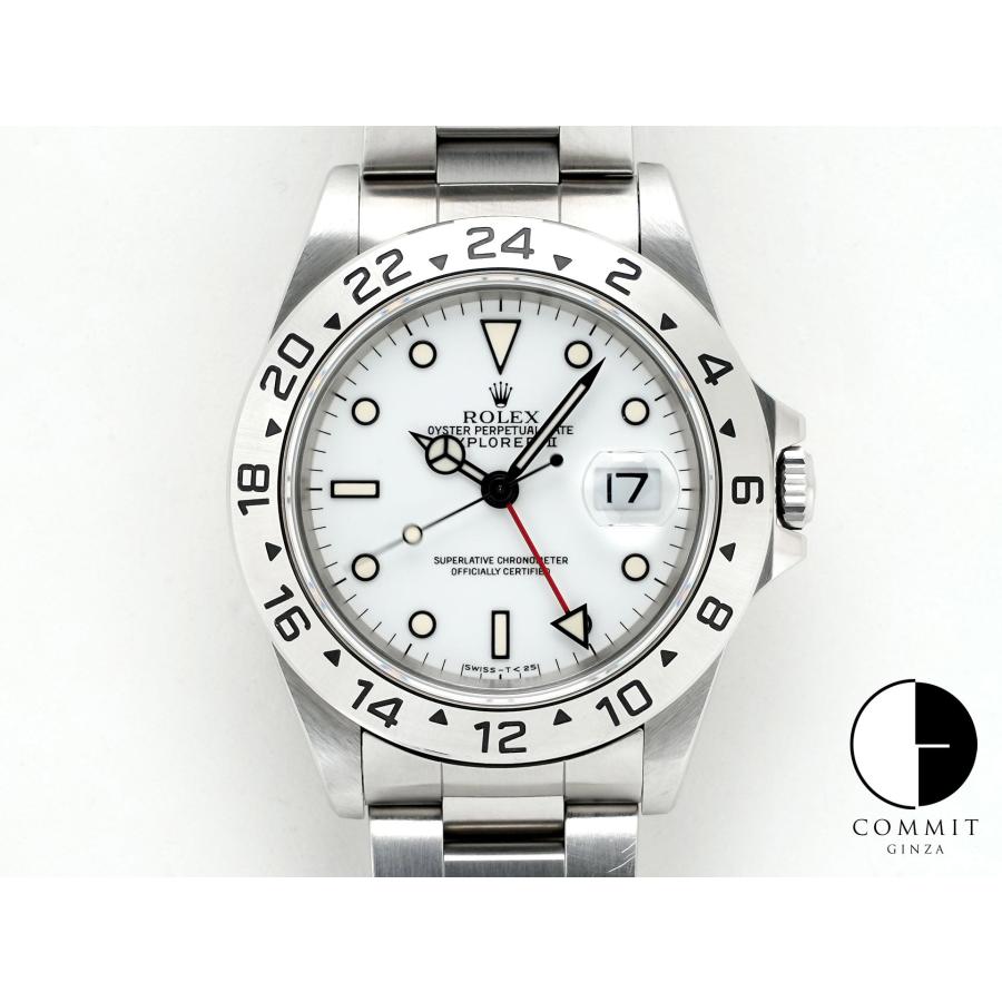ロレックス エクスプローラーII Ref.16570 ステンレススチール ホワイト文字盤 オイスターブレスレット | エクスプローラーII