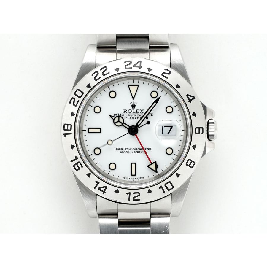 ロレックス エクスプローラーII Ref.16570 ステンレススチール ホワイト文字盤 オイスターブレスレット | エクスプローラーII | 01