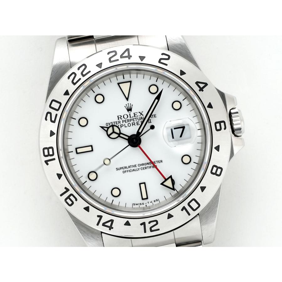 ロレックス エクスプローラーII Ref.16570 ステンレススチール ホワイト文字盤 オイスターブレスレット | エクスプローラーII | 02