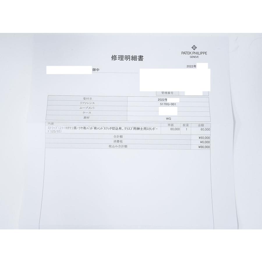 パテックフィリップ クロノグラフ Ref.5170G-001 ホワイトゴールド シルバー文字盤 | PATEK PHILIPPE | 12