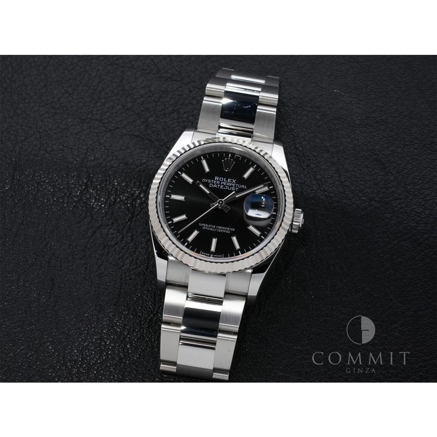 ロレックス デイトジャスト36 Ref.126234 ステンレススチール/ホワイトゴールド ブラック文字盤 オイスターブレスレット | デイトジャスト | 10