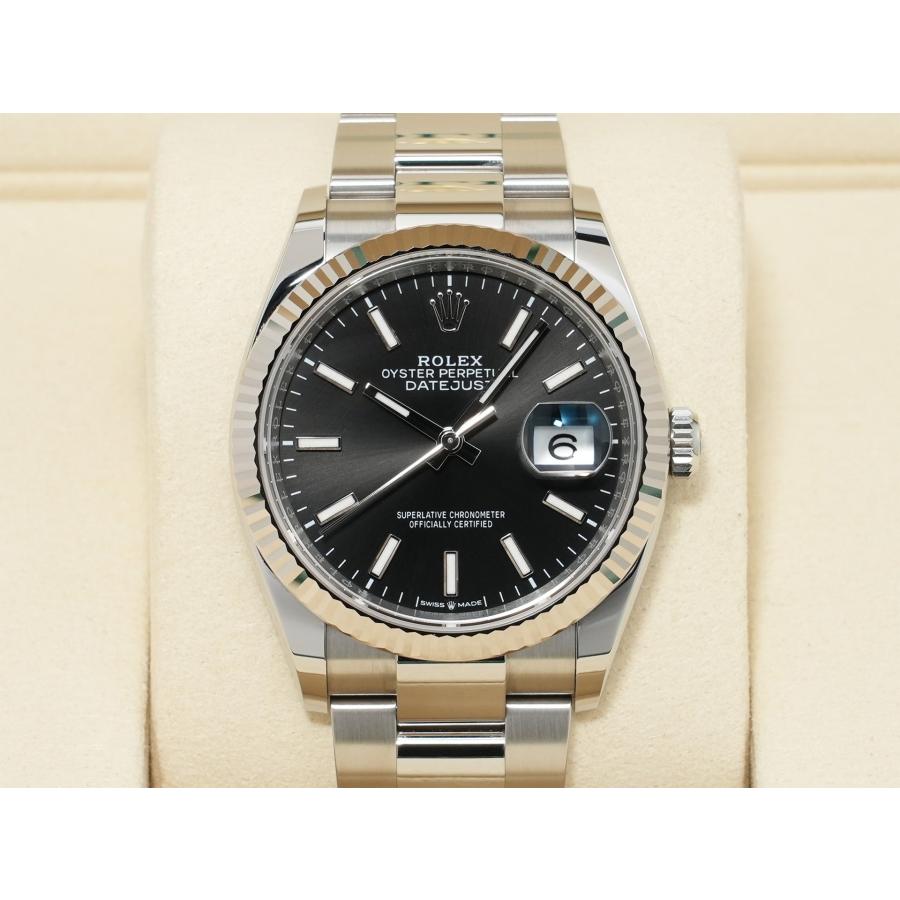 ロレックス デイトジャスト36 Ref.126234 ステンレススチール/ホワイトゴールド ブラック文字盤 オイスターブレスレット | デイトジャスト | 01