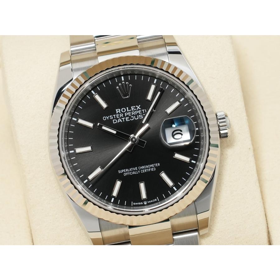 ロレックス デイトジャスト36 Ref.126234 ステンレススチール/ホワイトゴールド ブラック文字盤 オイスターブレスレット | デイトジャスト | 02