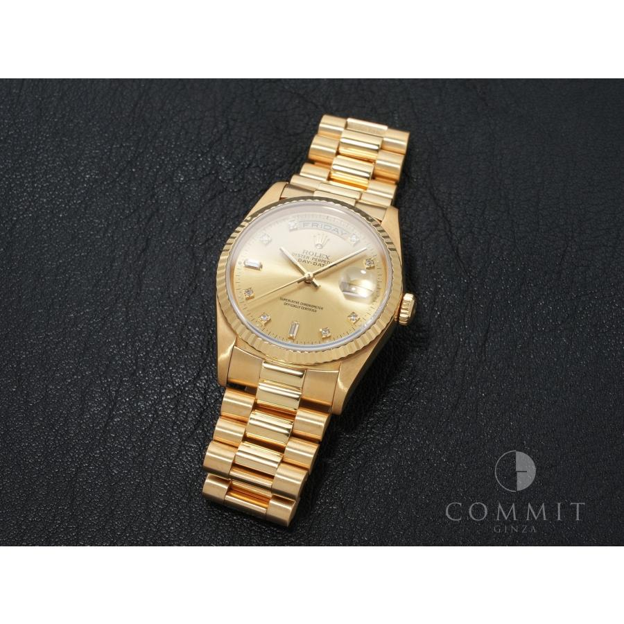 ロレックス デイデイト36 Ref.18238A イエローゴールド シャンパンx10Pダイヤ文字盤 | デイデイト | 10