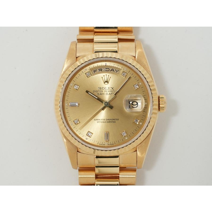 ロレックス デイデイト36 Ref.18238A イエローゴールド シャンパンx10Pダイヤ文字盤 | デイデイト | 01