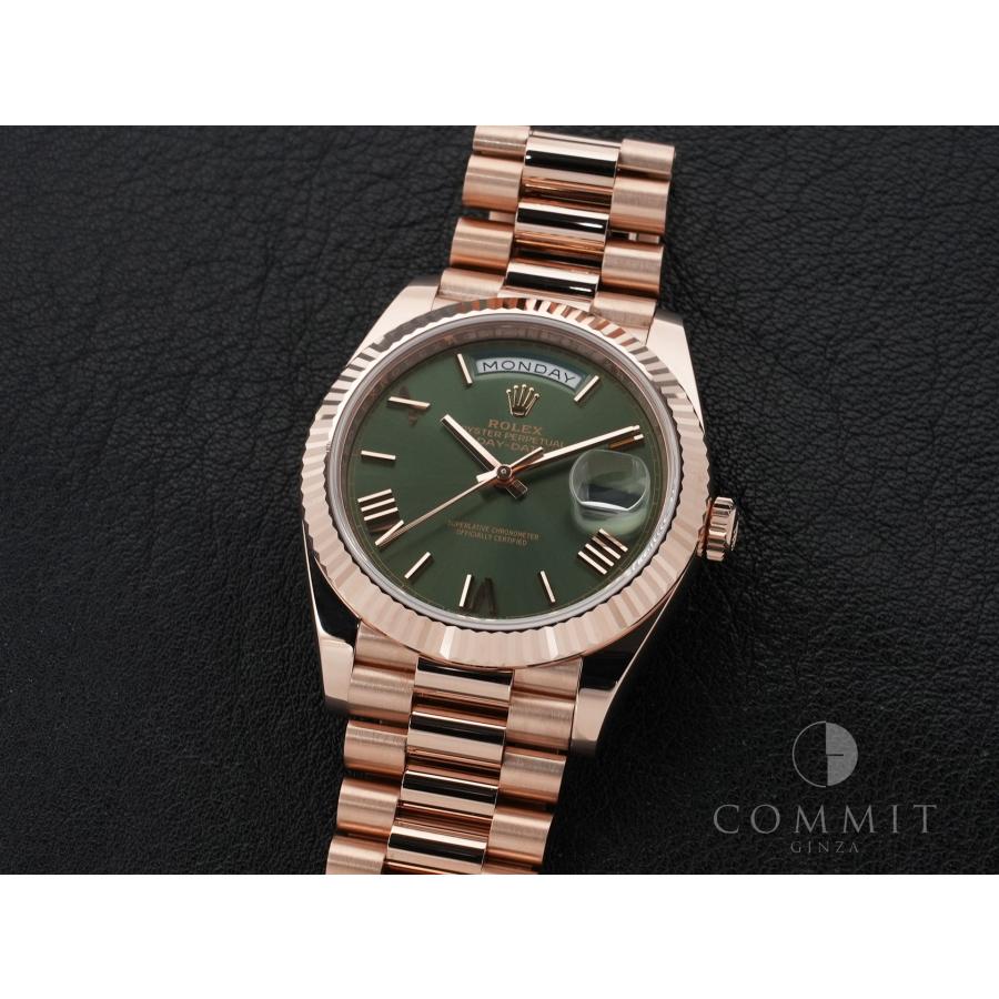 ロレックス デイデイト40 Ref.228235 エバーローズゴールド オリーブグリーン文字盤 | デイデイト | 10