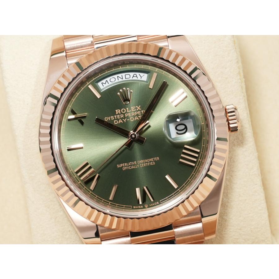 ロレックス デイデイト40 Ref.228235 エバーローズゴールド オリーブグリーン文字盤 | デイデイト | 02