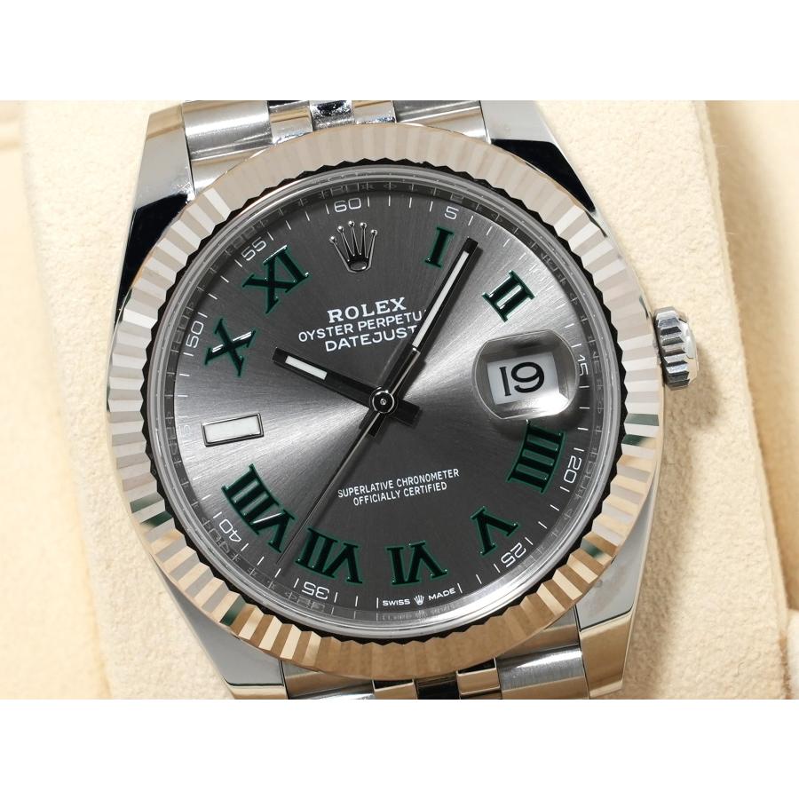 ロレックス デイトジャスト41 Ref.126334 ステンレススチール/ホワイトゴールド スレートローマン文字盤 ジュビリーブレスレット | デイトジャスト | 02