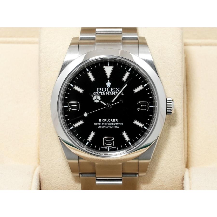 ロレックス エクスプローラーI 鏡面ブラックアウト Ref.214270 ステンレススチール ブラック文字盤 オイスターブレスレット | エクスプローラー（ROLEX） | 01