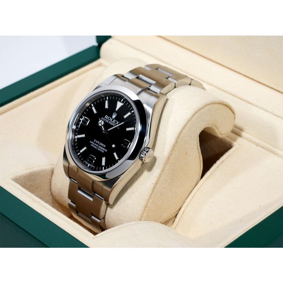 ロレックス エクスプローラーI 鏡面ブラックアウト Ref.214270 ステンレススチール ブラック文字盤 オイスターブレスレット | エクスプローラー（ROLEX） | 03