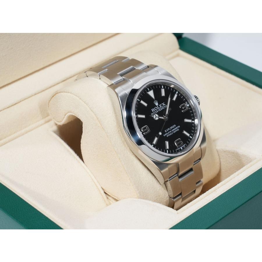 ロレックス エクスプローラーI 鏡面ブラックアウト Ref.214270 ステンレススチール ブラック文字盤 オイスターブレスレット | エクスプローラー（ROLEX） | 04