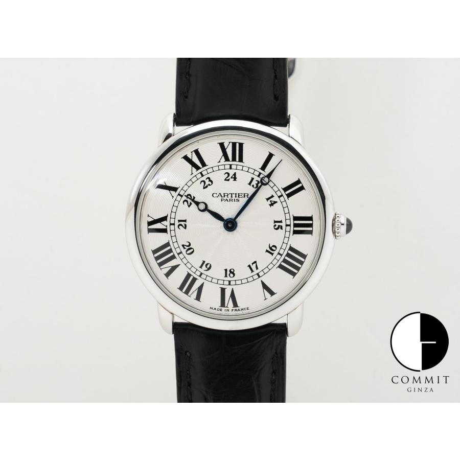 カルティエ ロンド ルイ カルティエ LM Ref.W1528051 プラチナ シルバー文字盤 | Cartier