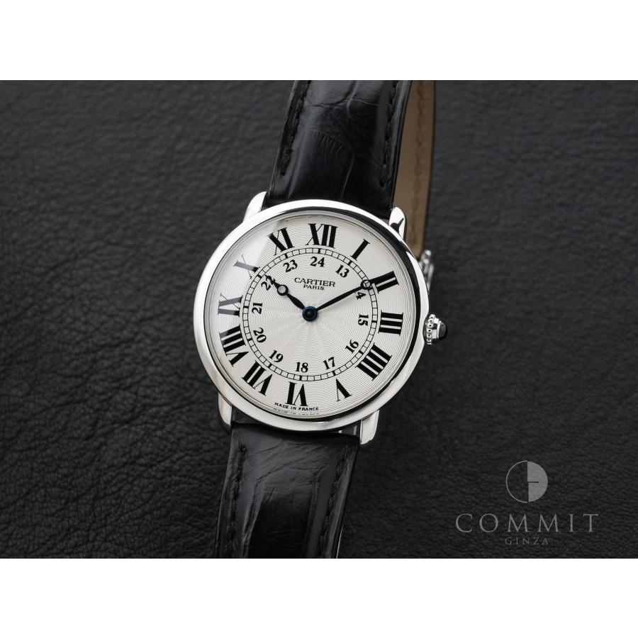 カルティエ ロンド ルイ カルティエ LM Ref.W1528051 プラチナ シルバー文字盤 | Cartier | 10