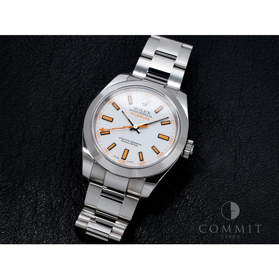 ロレックス ミルガウス Ref.116400 ステンレススチール ホワイト文字盤 | ミルガウス | 10