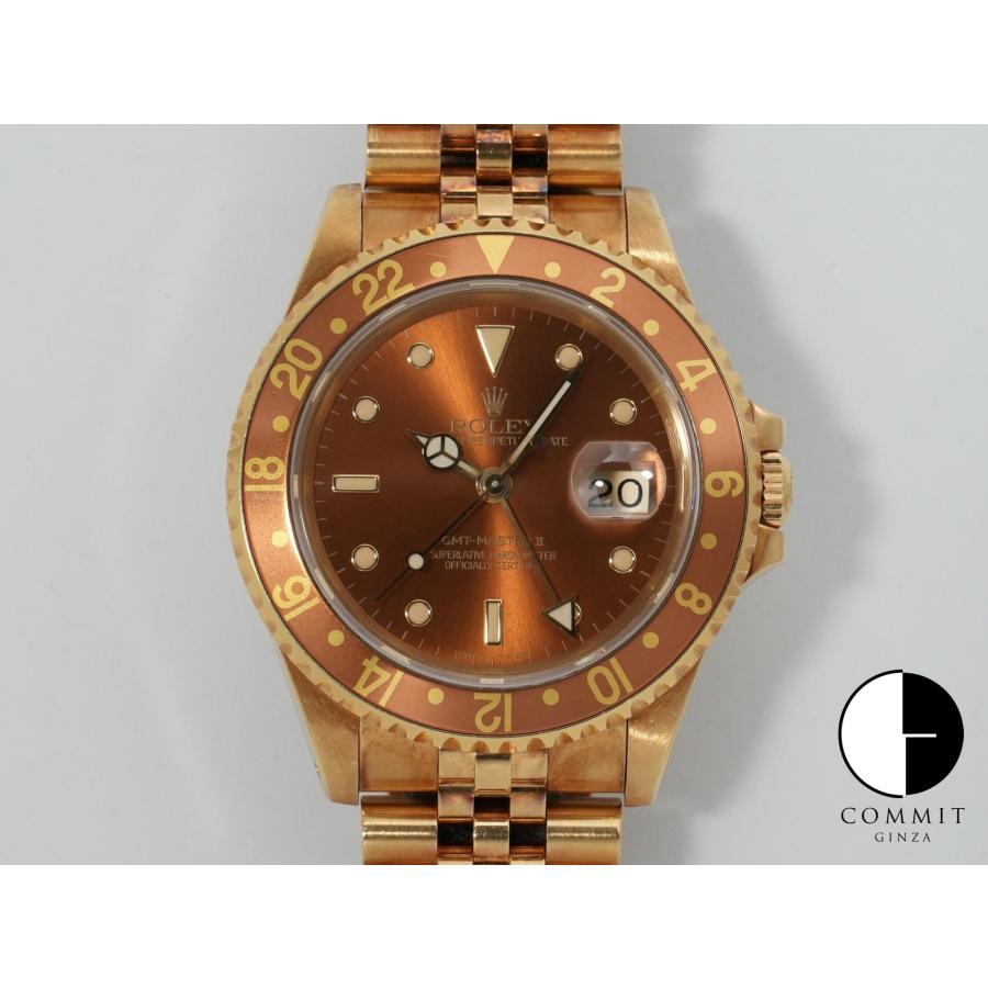 ロレックス GMTマスターII Ref.16718 イエローゴールド ブラウン文字盤 ジュビリーブレスレット | GMTマスター