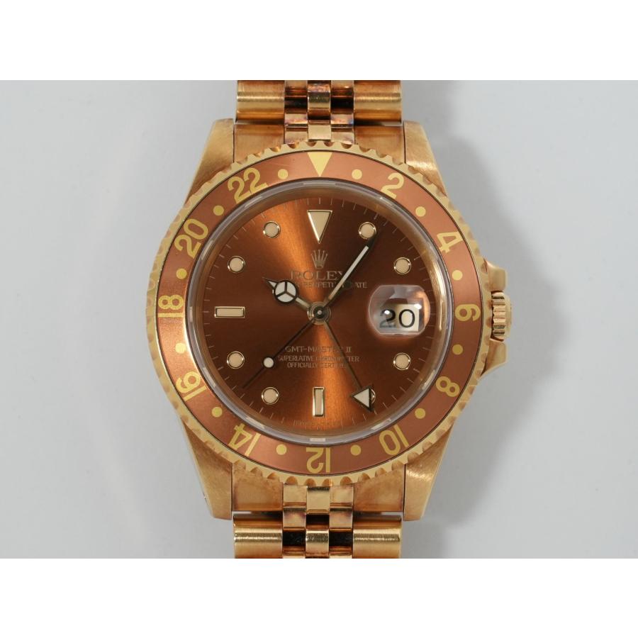 ロレックス GMTマスターII Ref.16718 イエローゴールド ブラウン文字盤 ジュビリーブレスレット | GMTマスター | 01
