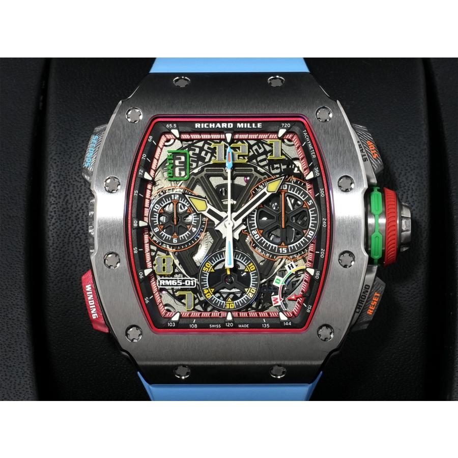 リシャールミル オートマティック スプリットセコンド クロノグラフ Ref.RM65-01 TI チタン スケルトン文字盤 | リシャール・ミル | 01