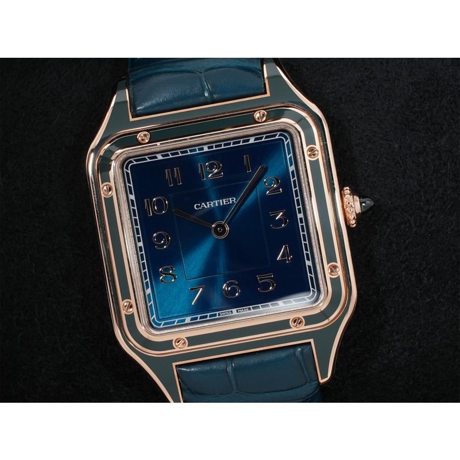 カルティエ サントス デュモン Ref.WGSA0098 ローズゴールド ピーコックブルー文字盤 | Cartier | 02