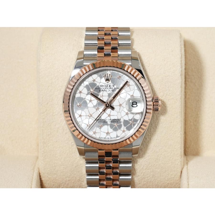 ロレックス デイトジャスト31 Ref.278271 ステンレススチール/エバーローズゴールド シルバーフローラルモチーフ文字盤 | デイトジャスト | 01