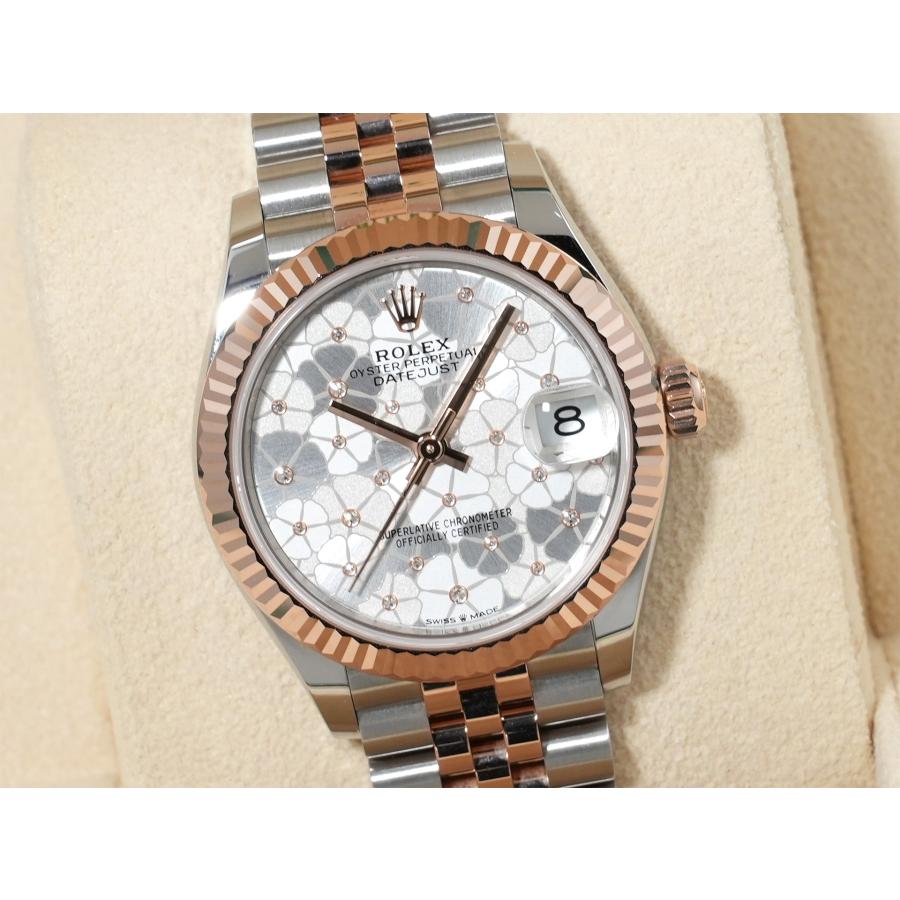 ロレックス デイトジャスト31 Ref.278271 ステンレススチール/エバーローズゴールド シルバーフローラルモチーフ文字盤 | デイトジャスト | 02