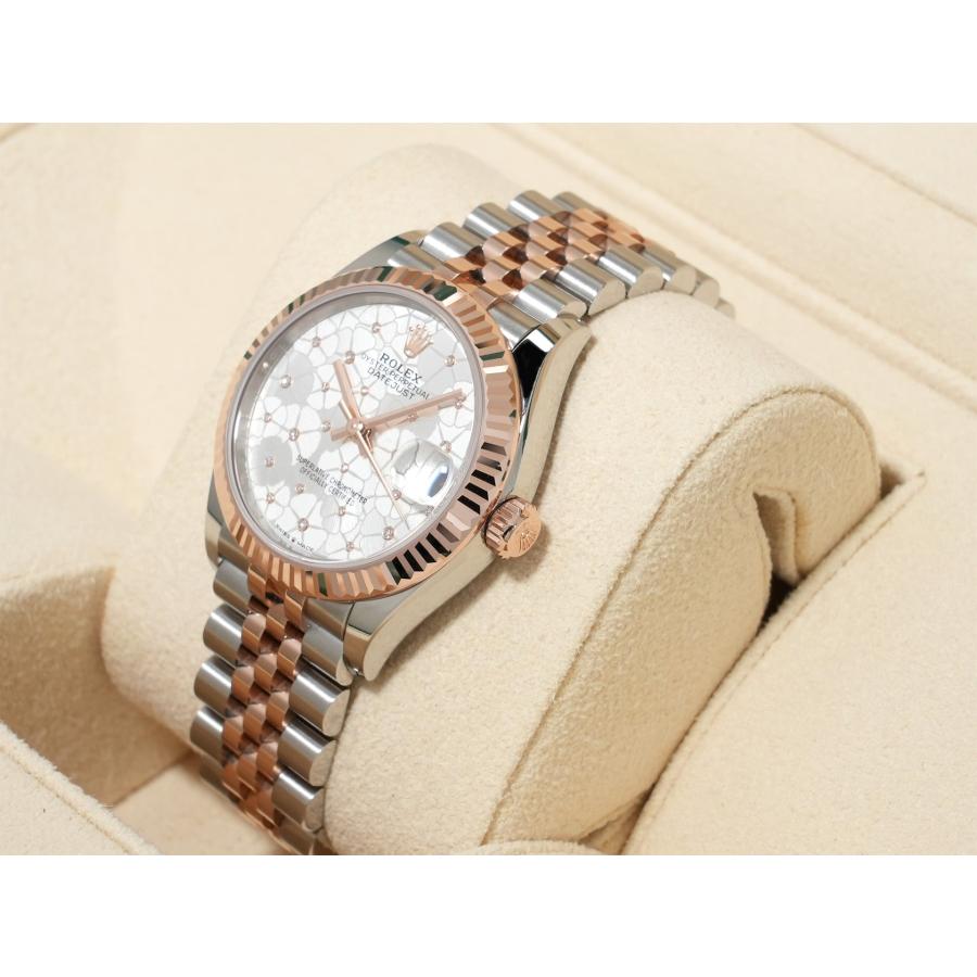 ロレックス デイトジャスト31 Ref.278271 ステンレススチール/エバーローズゴールド シルバーフローラルモチーフ文字盤 | デイトジャスト | 03