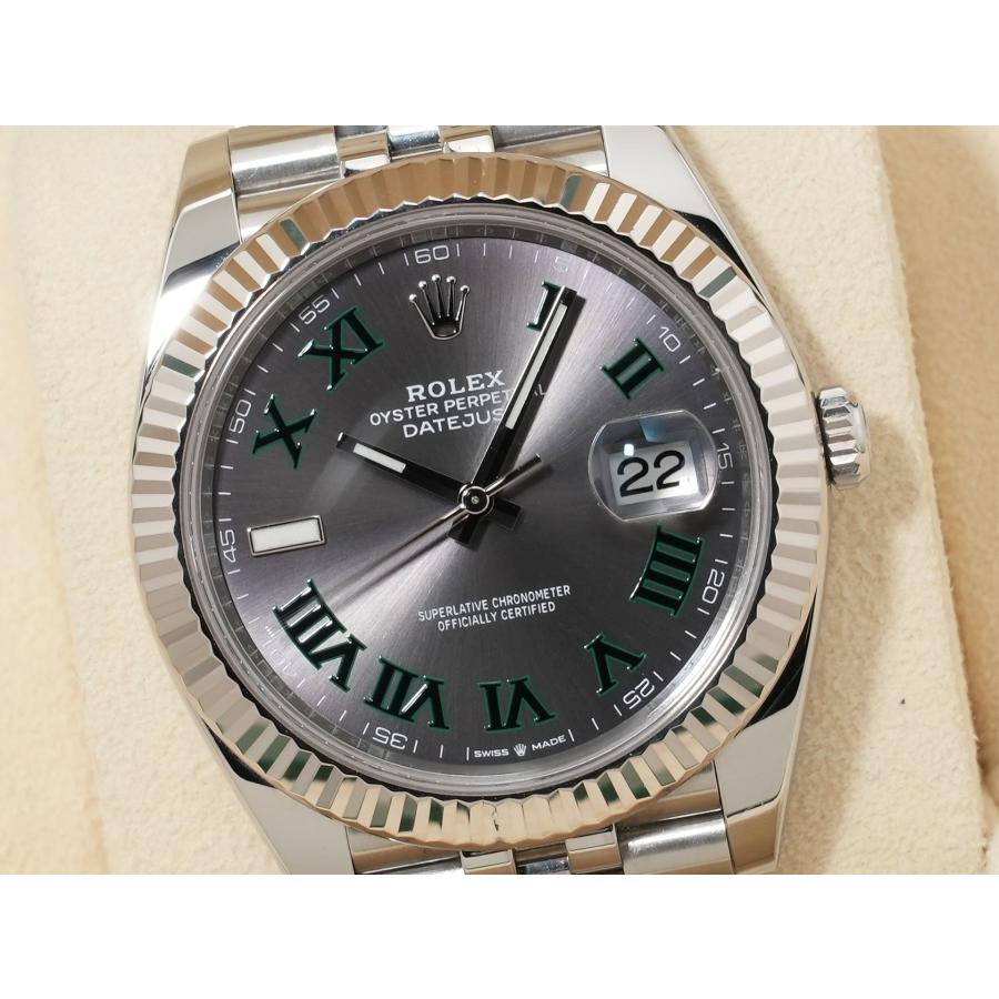 ロレックス デイトジャスト41 Ref.126334 SS/WG スレートローマン文字盤 ジュビリーブレスレット | デイトジャスト | 02