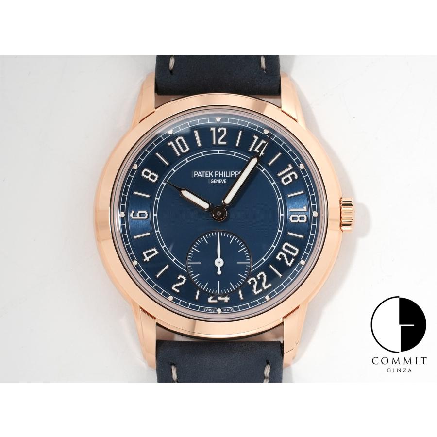 パテックフィリップ カラトラバ トラベルタイム Ref.5224R-001 ローズゴールド ブルー文字盤 | カラトラバ