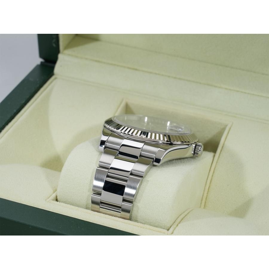 ロレックス デイトジャストII Ref.116334 ステンレススチール/ホワイトゴールド シルバーブルーアラビア文字盤 オイスターブレスレット | デイトジャスト | 05