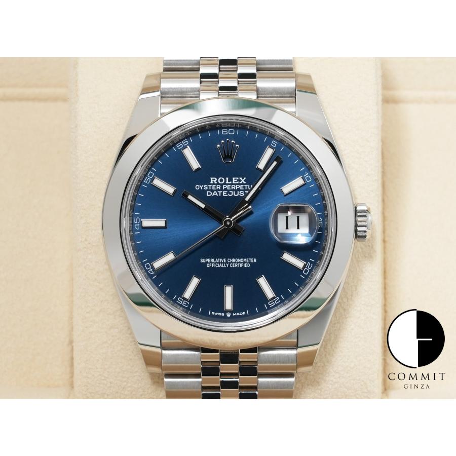 ロレックス デイトジャスト41 Ref.126300 ステンレススチール ブライトブルー文字盤 ジュビリーブレスレット | デイトジャスト