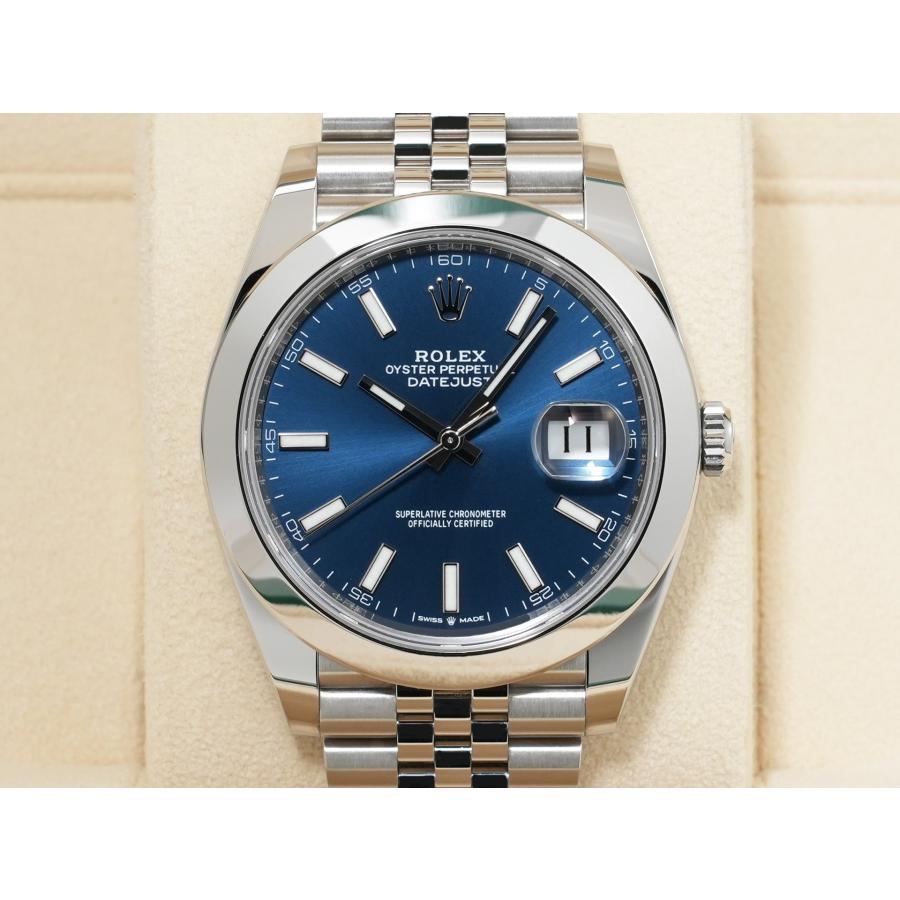 ロレックス デイトジャスト41 Ref.126300 ステンレススチール ブライトブルー文字盤 ジュビリーブレスレット | デイトジャスト | 01