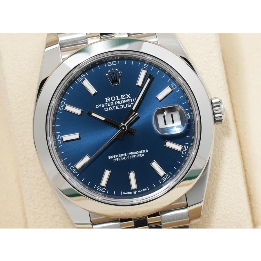ロレックス デイトジャスト41 Ref.126300 ステンレススチール ブライトブルー文字盤 ジュビリーブレスレット | デイトジャスト | 02