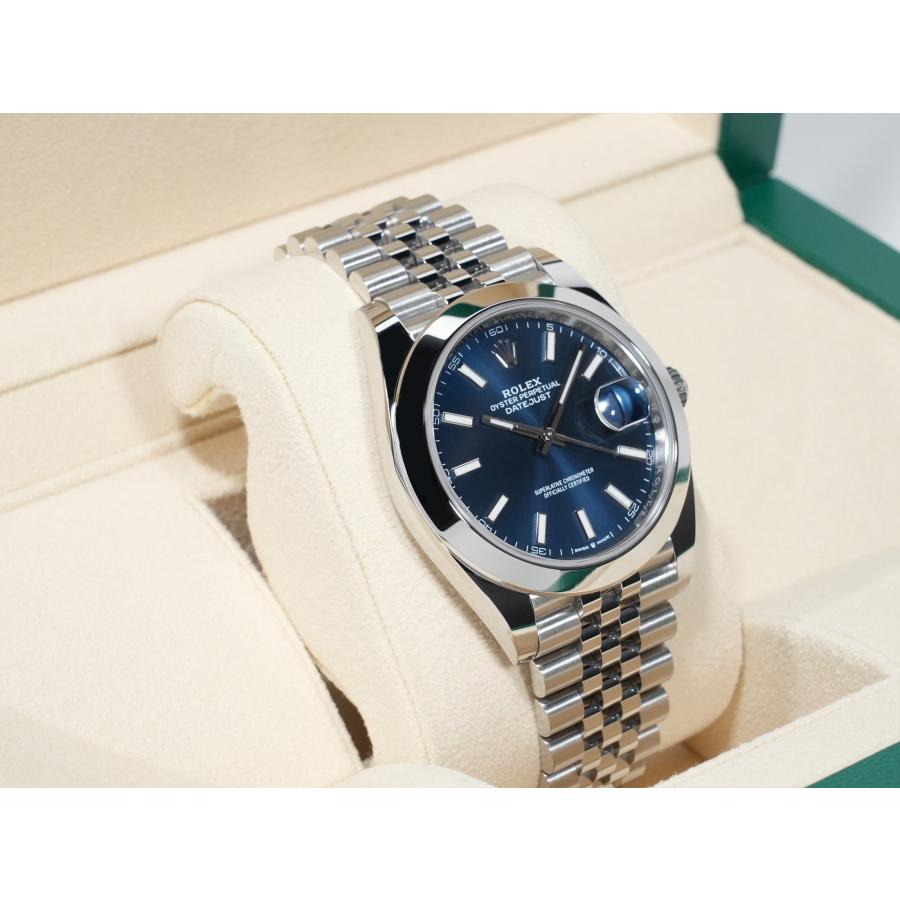 ロレックス デイトジャスト41 Ref.126300 ステンレススチール ブライトブルー文字盤 ジュビリーブレスレット | デイトジャスト | 04