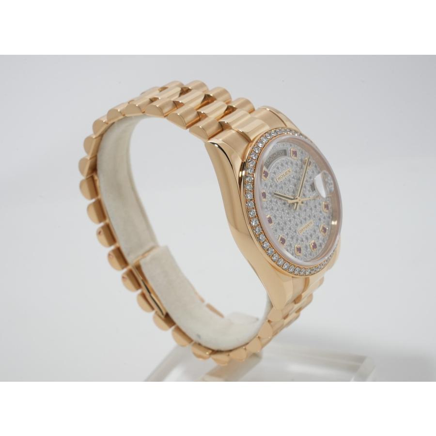 ロレックス デイデイト Ref.118348 イエローゴールド パヴェダイヤモンド10Pルビー文字盤 | デイデイト | 04