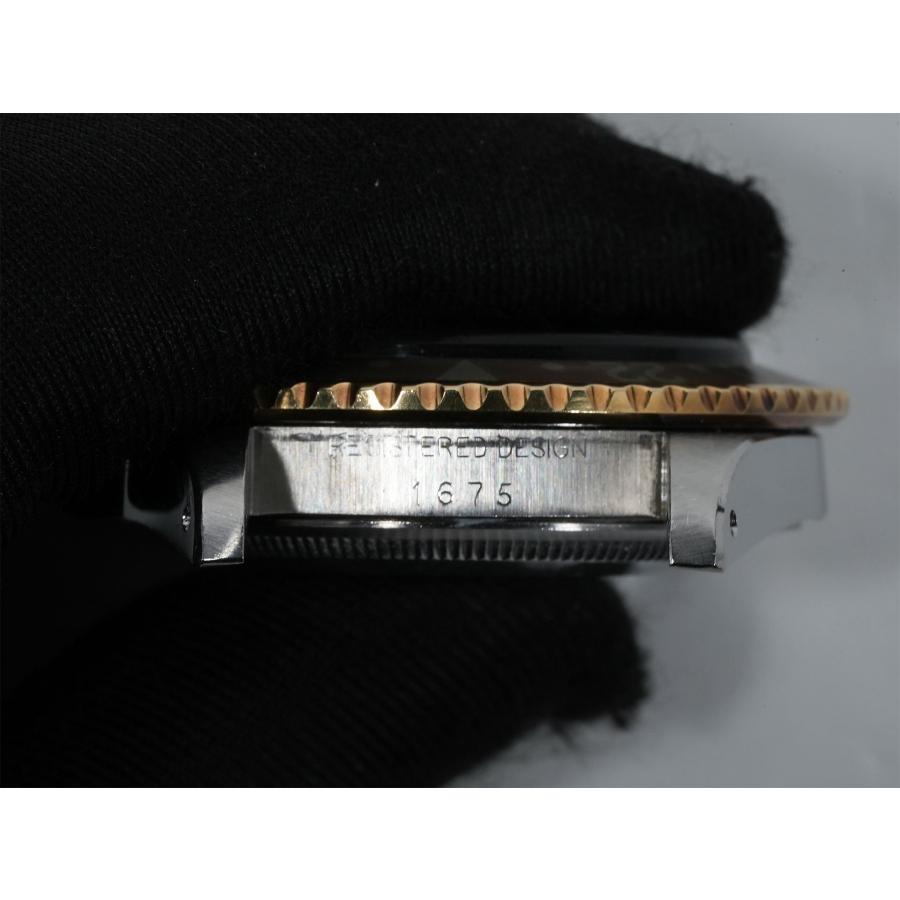 ロレックス GMTマスター Ref.1675/3 ステンレススチール/イエローゴールド ブラック文字盤 オイスターブレスレット | GMTマスター | 09