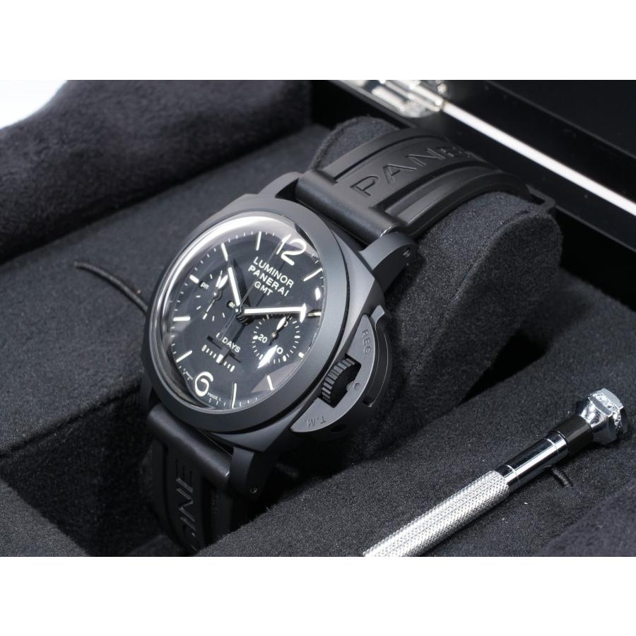 パネライ ルミノール 1950 8DAYSクロノ モノプルサンテGMT Ref.PAM00317 BLACK CERAMIC ブラック文字盤 | OFFICINE PANERAI | 03