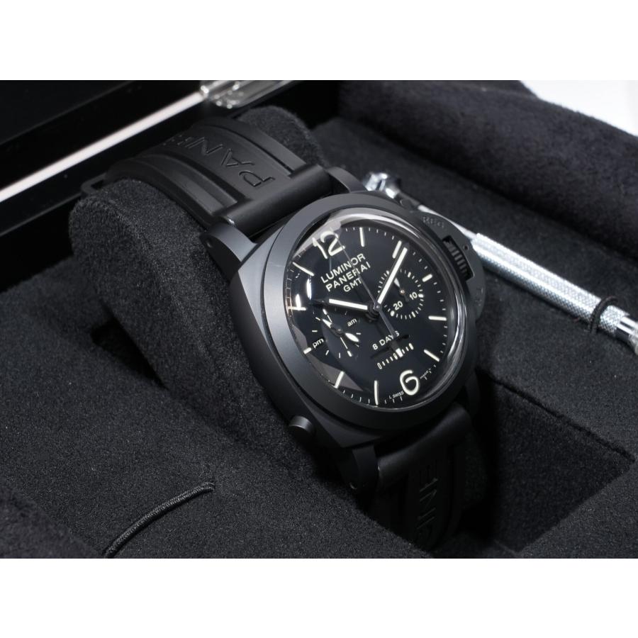 パネライ ルミノール 1950 8DAYSクロノ モノプルサンテGMT Ref.PAM00317 BLACK CERAMIC ブラック文字盤 | OFFICINE PANERAI | 04