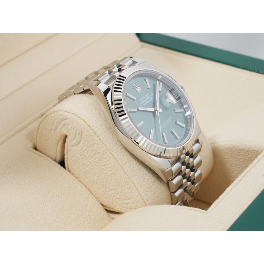 ロレックス デイトジャスト41 Ref.126334 ステンレススチール/ホワイトゴールド ミントグリーン文字盤 ジュビリーブレスレット | デイトジャスト | 04