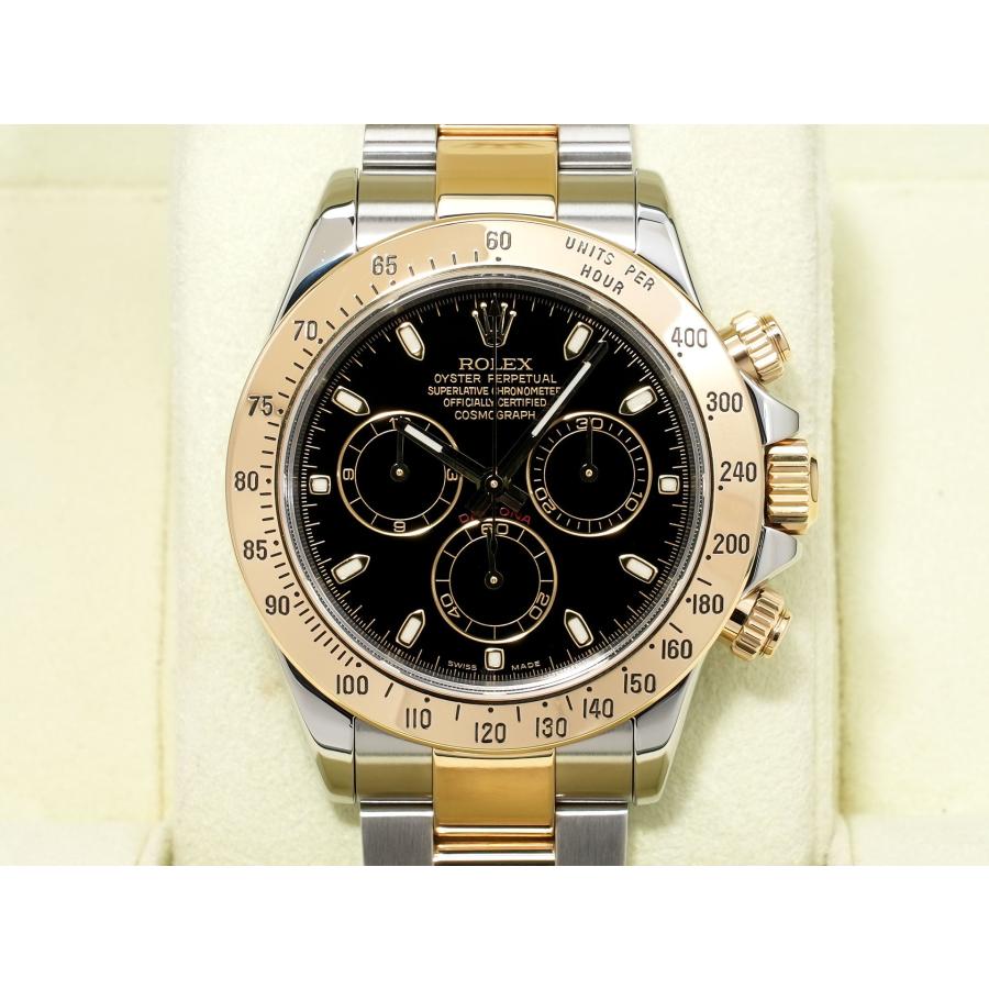 ロレックス デイトナ Ref.116523 ステンレススチール/イエローゴールド ブラック文字盤 | コスモグラフ デイトナ | 01